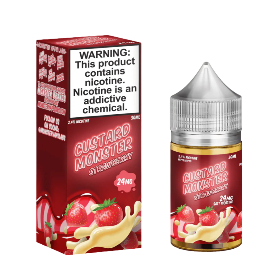 Custard Monster Salt Nicotine Vape Juice 48 Mg Pumpkin Spice Custard 