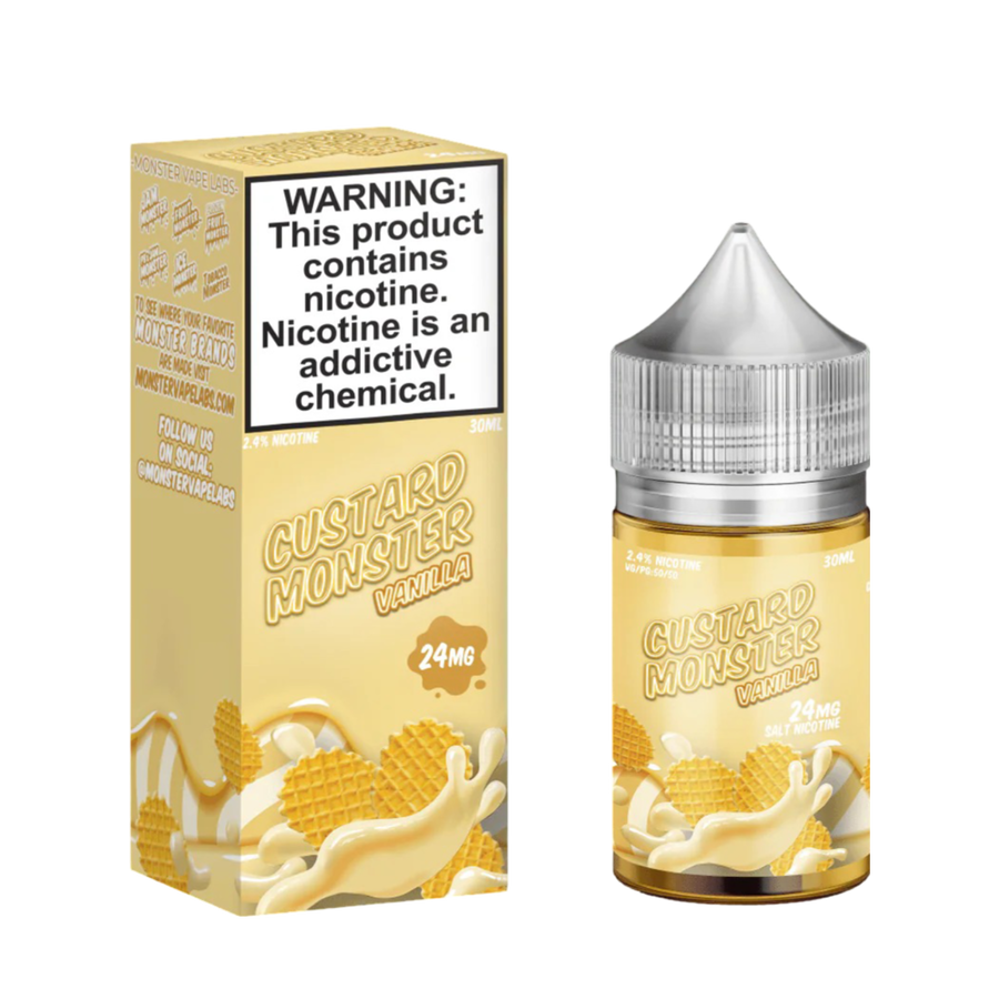 Custard Monster Salt Nicotine Vape Juice 24 Mg 30 Ml Vanilla Custard