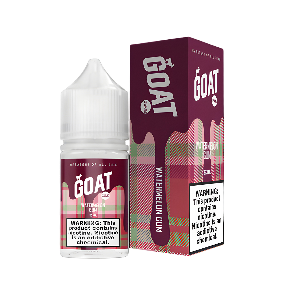 Goat Salt Nicotine Vape Juice 35 Mg 30 Ml Watermelon Gum