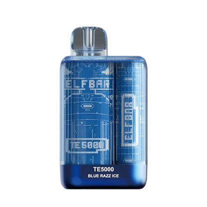 Elf Bar TE5000 Ultra Disposable Vape Blue Razz Ice  