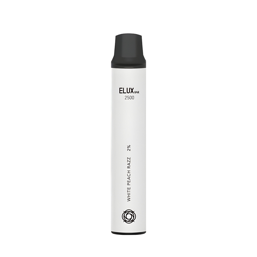 Elux Bar Series 2500 Disposable Vape White Peach Razz  