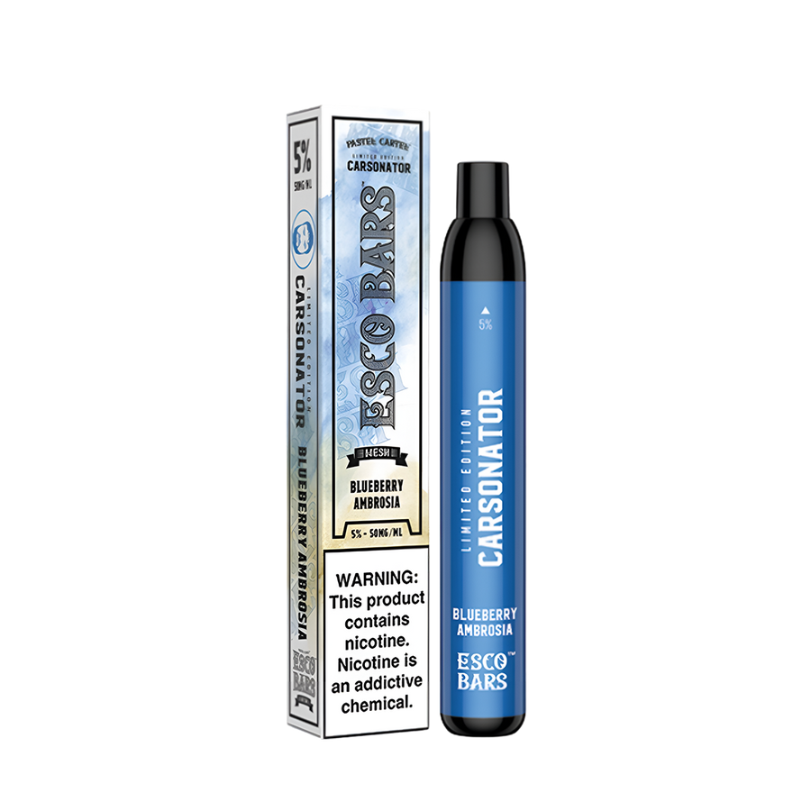 Esco Bars Carsonator X Mesh 2500 Vape - 5% Nicotine Blueberry Ambrosia  