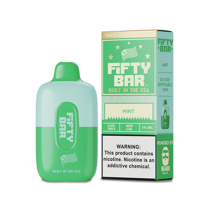 Fifty Bar 6500 Disposable Vape Mint  