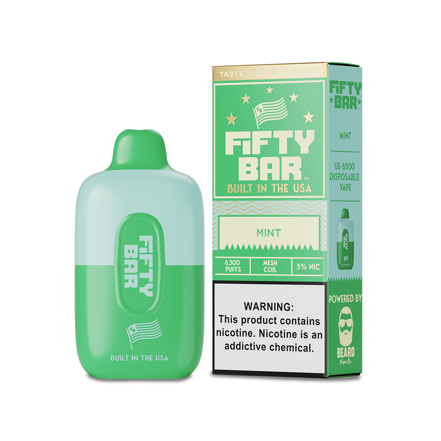 Fifty Bar 6500 Disposable Vape Mint  