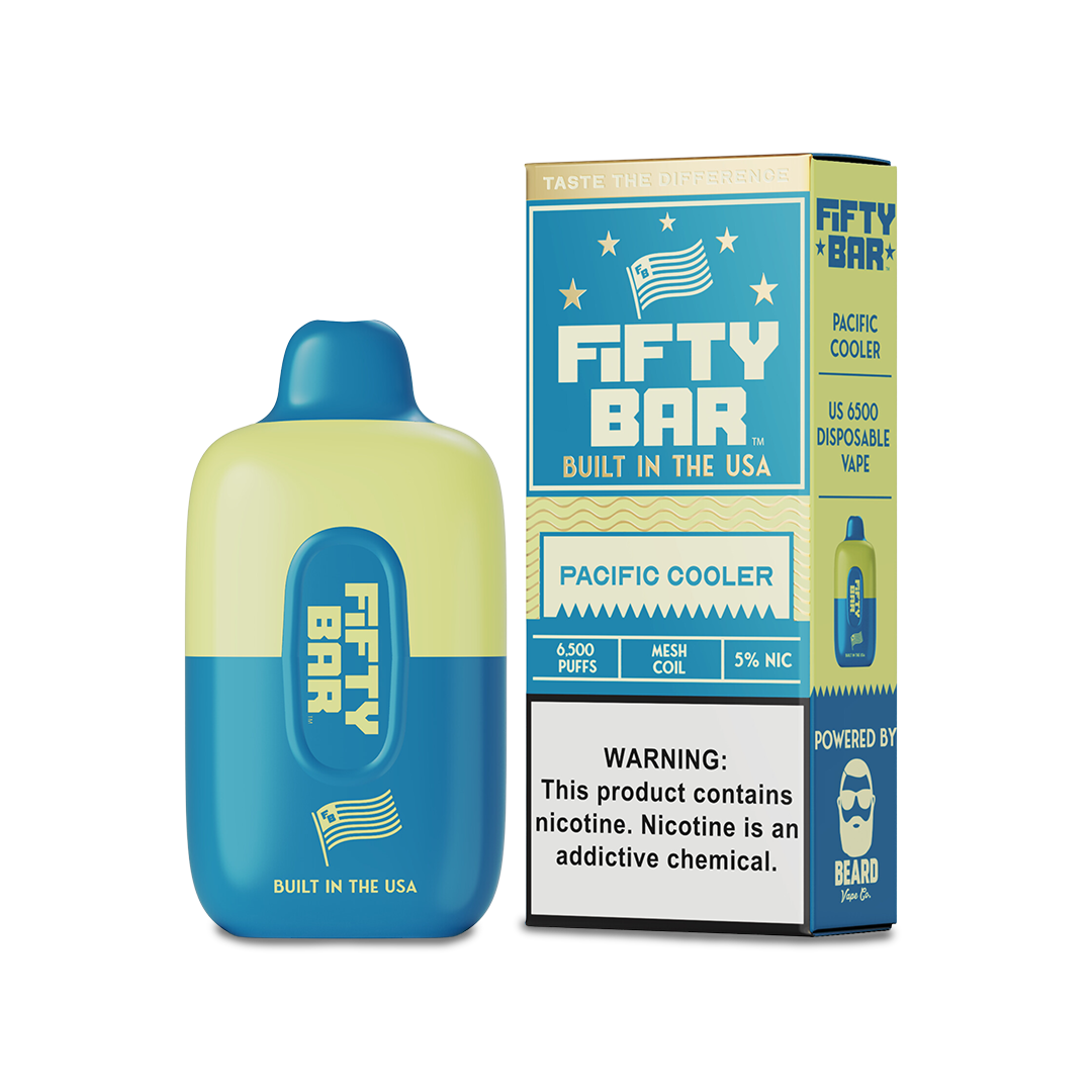 Fifty Bar 6500 Disposable Vape Pacific Cooler  