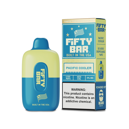 Fifty Bar 6500 Disposable Vape Pacific Cooler  