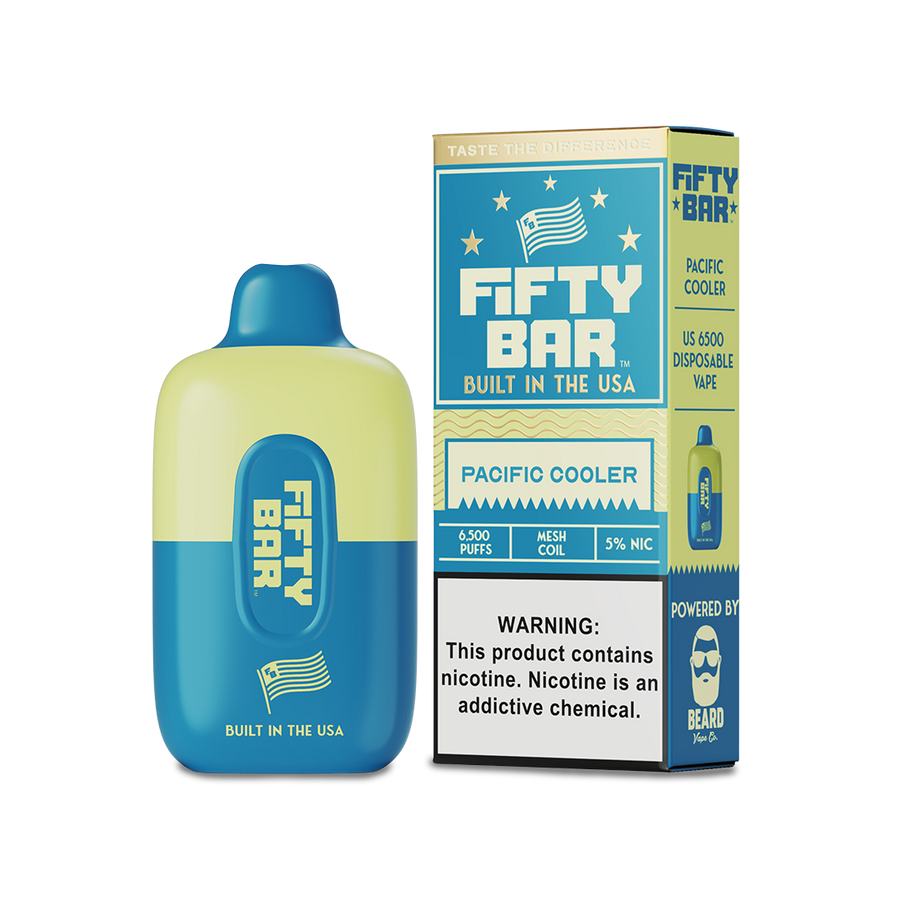 Fifty Bar 6500 Disposable Vape Pacific Cooler  