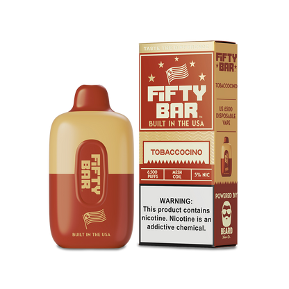 Fifty Bar 6500 Disposable Vape Tobaccocino  