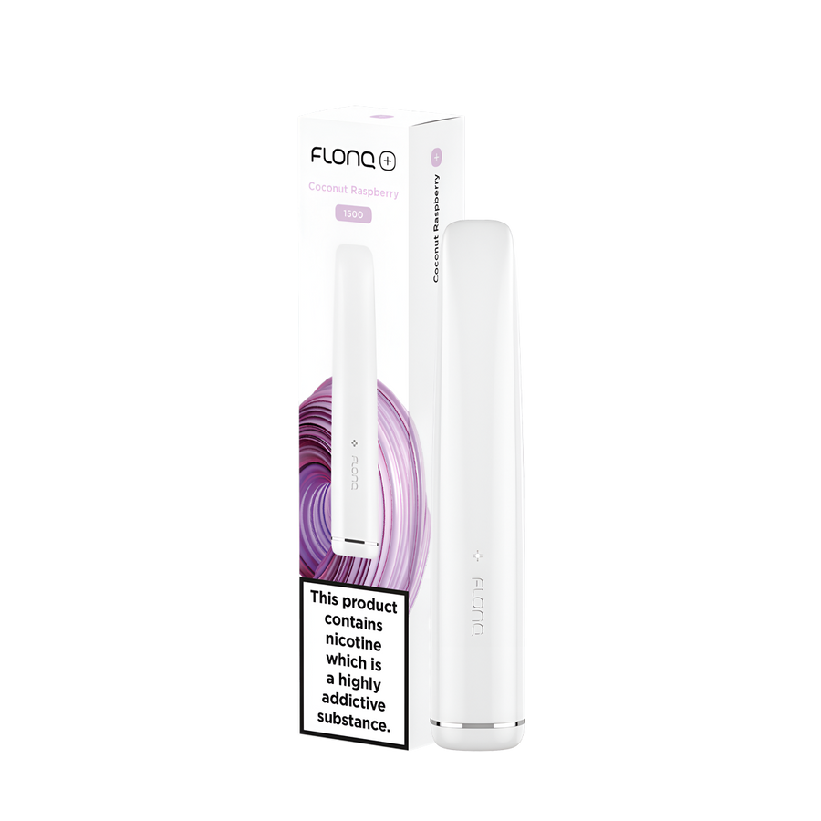 Flonq Plus 600 Disposable Vape Coconut Raspberry  