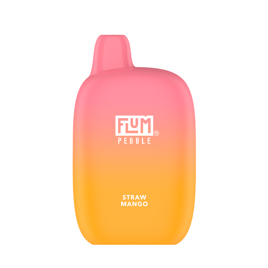 Flum Pebble 6000 Disposable Vape Straw Mango  