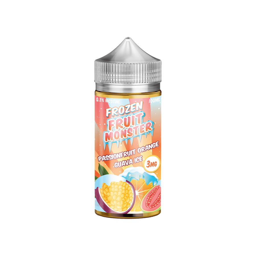 Frozen Fruit Monster Freebase Vape Juice 0 Mg Hawaiian POG Ice 