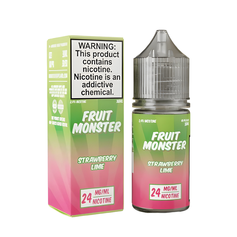 Fruit Monster Salt Nicotine Vape Juice 24 Mg Strawberry Kiwi Pomegranate 