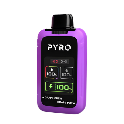 Pyro Duo 30K Disposable Vape Grape Chew + Grape Pop  