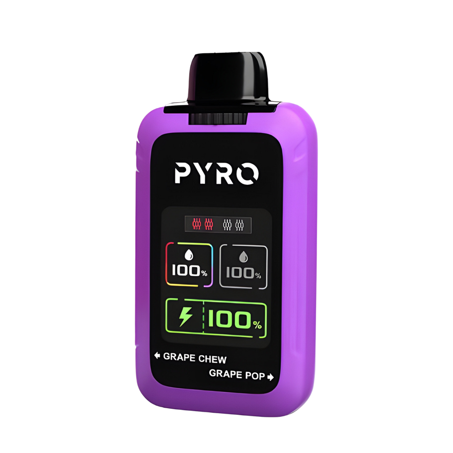 Pyro Duo 30K Disposable Vape Grape Chew + Grape Pop  