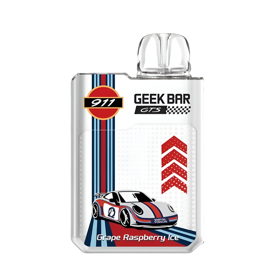 Geek Bar 911 GTS 18K Disposable Vape Grape Raspberry Ice  