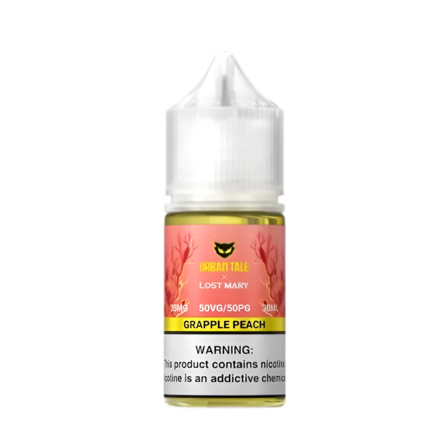 Lost Mary X Urban Tale Salt Nicotine Vape Juice 50 Mg Grapple Peach