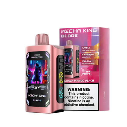 Mecha King Blade 25K Disposable Vape Guava Mango Peach  