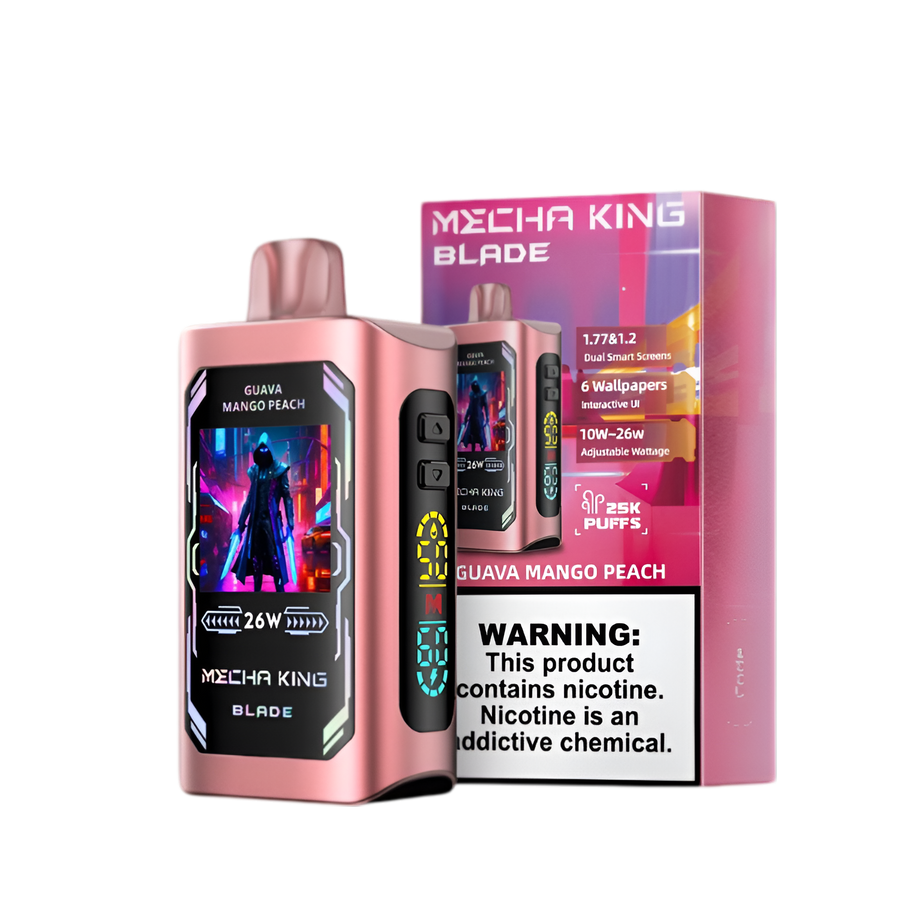 Mecha King Blade 25K Disposable Vape Guava Mango Peach  