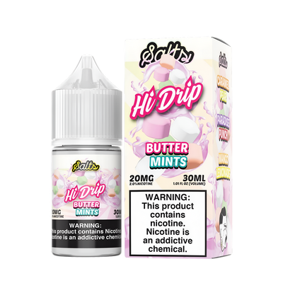 Hi Drip Salt Nicotione Vape Juice 20 Mg Butter Mints 