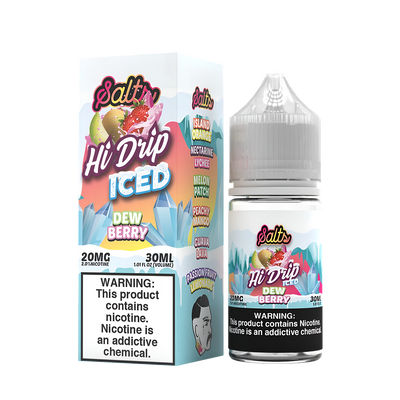 Hi Drip Iced Salt Nicotine Vape Juice 20 Mg Dew Berry Iced 