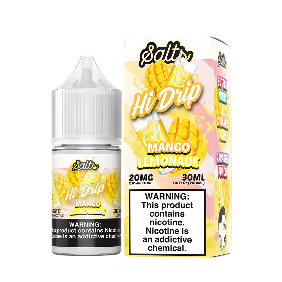 Hi Drip Salt Nicotione Vape Juice 20 Mg Mango Lemonade 