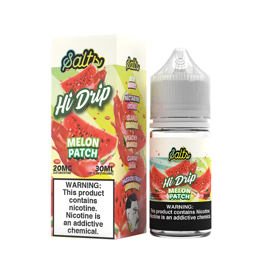 Hi Drip Salt Nicotione Vape Juice 20 Mg Melon Patch 