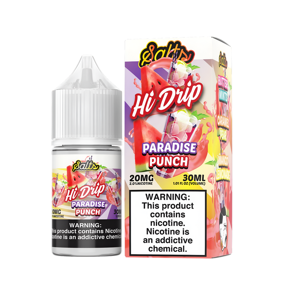 Hi Drip Salt Nicotione Vape Juice 20 Mg Paradise Punch 