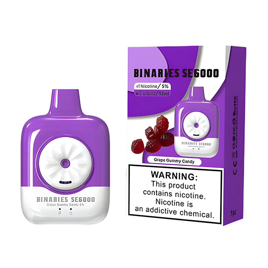 HorizonTech Binaries SE6000 Disposable Vape Grape Gummy Candy  