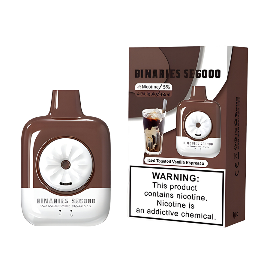 HorizonTech Binaries SE6000 Disposable Vape Iced Toasted Vanilla Espresso  