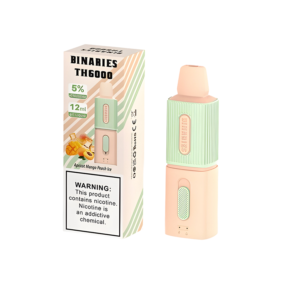 HorizonTech Binaries TH6000 Disposable Vape Apricot Mango Peach Ice  