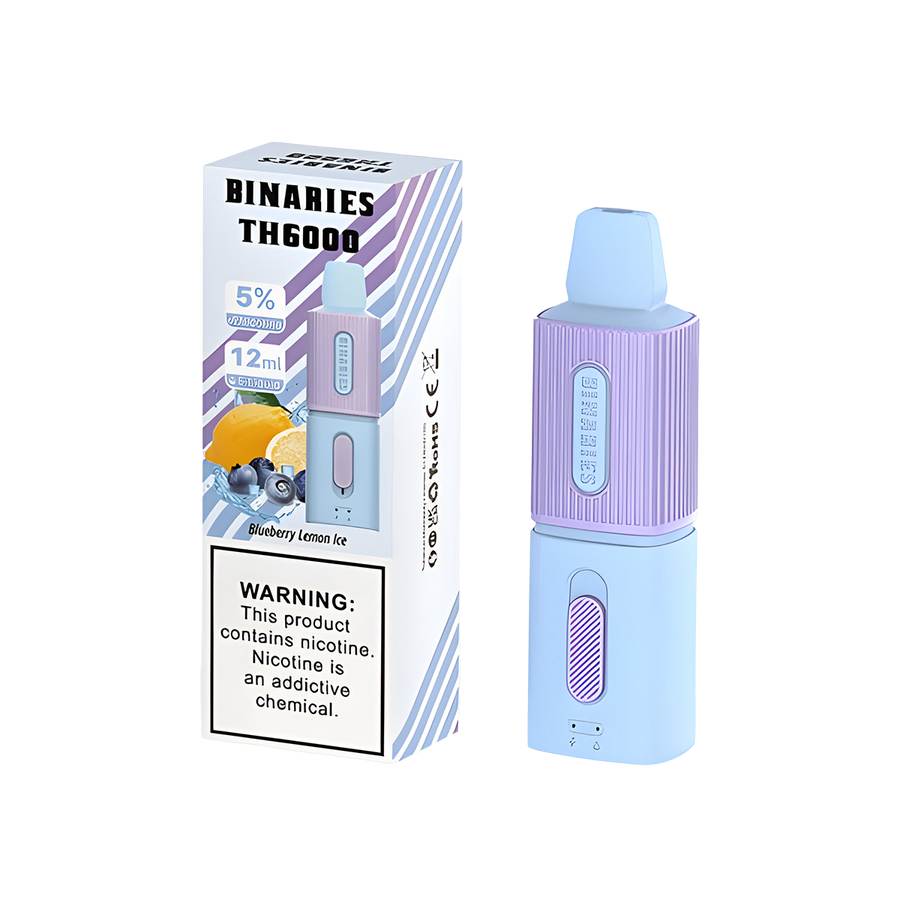 HorizonTech Binaries TH6000 Disposable Vape Blueberry Lemon Ice  