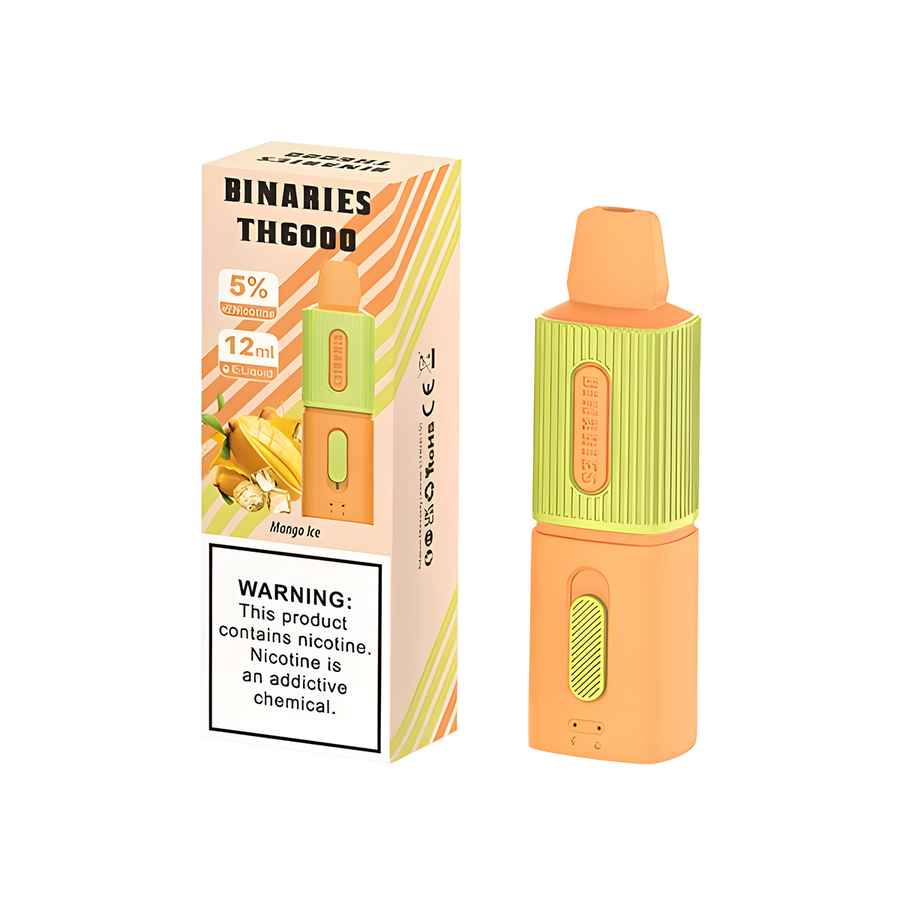 HorizonTech Binaries TH6000 Disposable Vape Mango Ice  