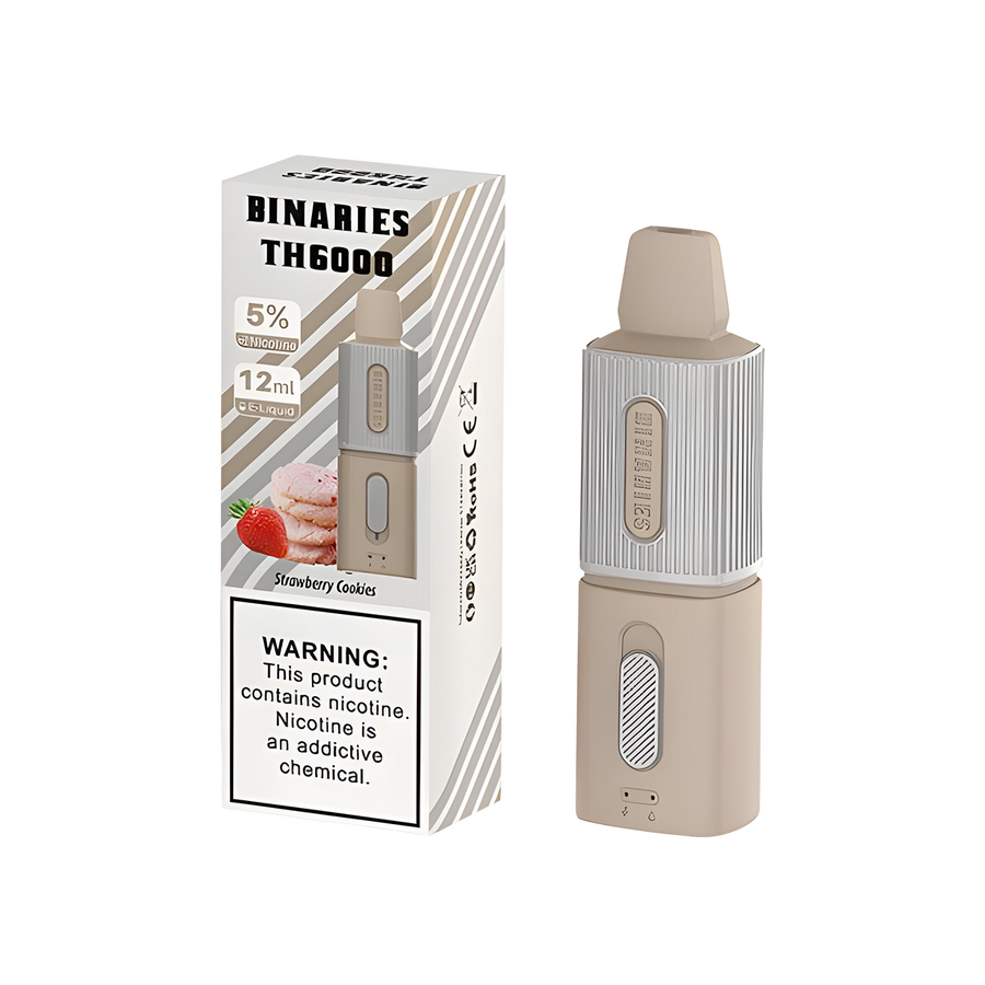 HorizonTech Binaries TH6000 Disposable Vape Strawberry Cookies  