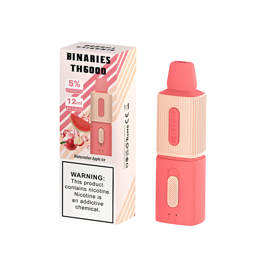 HorizonTech Binaries TH6000 Disposable Vape Watermelon Apple Ice  