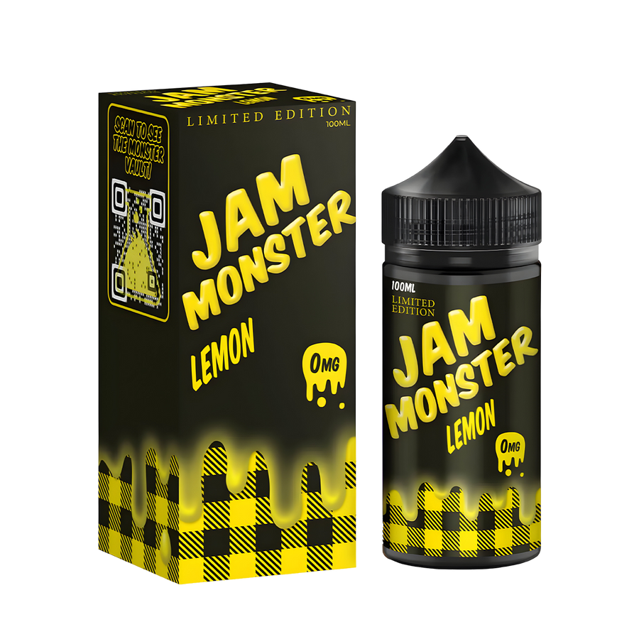 Jam Monster Freebase Vape Juice 3 Mg Lemon 