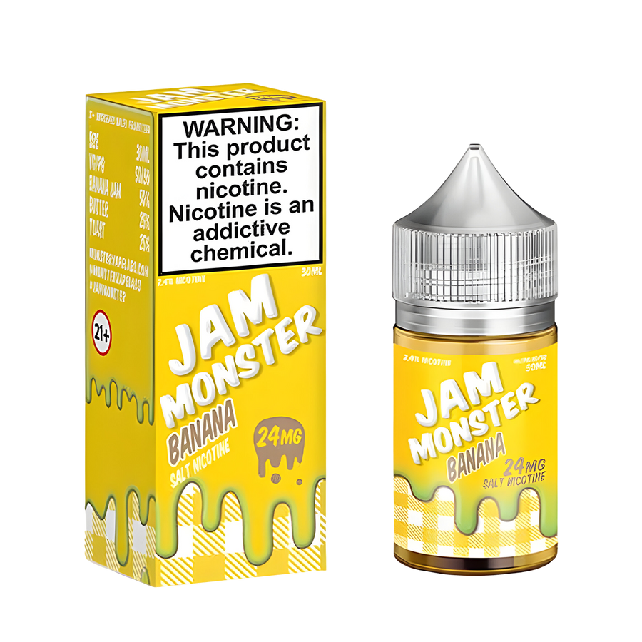 Jam Monster Salt Nicotine Vape Juice 24 Mg Banana 