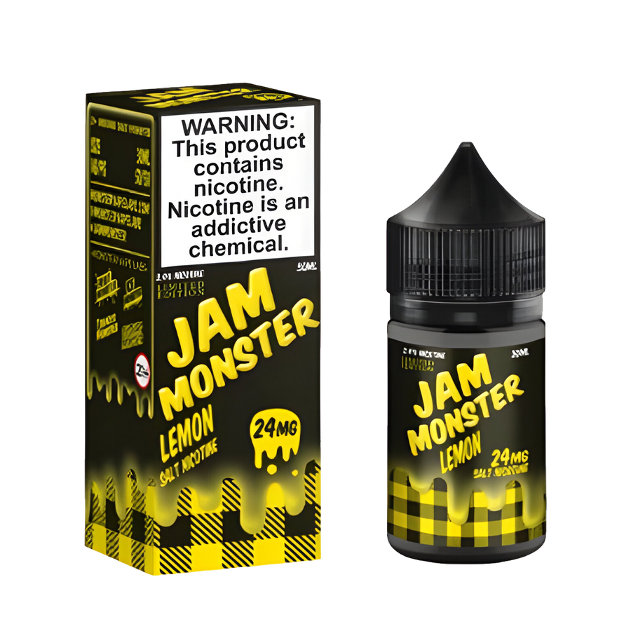 Jam Monster Salt Nicotine Vape Juice 24 Mg 30 Ml Lemon