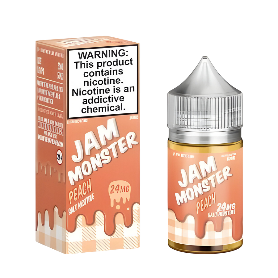 Jam Monster Salt Nicotine Vape Juice 24 Mg Peach 