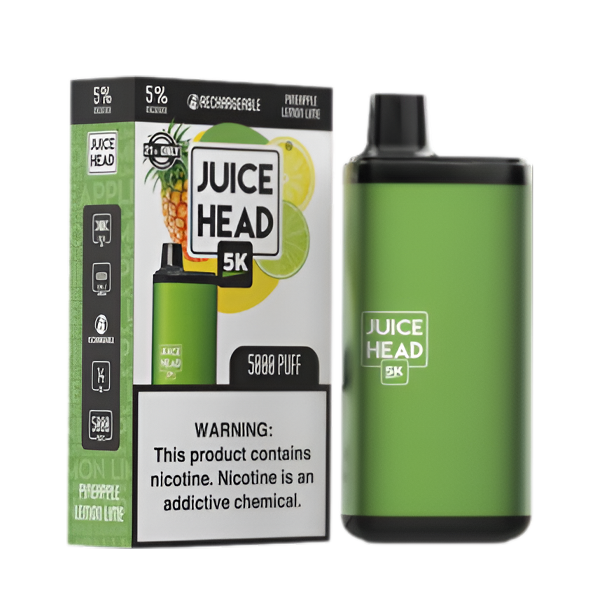 Juice Head 5K Disposable Vape | 5% Nic in 9 Flavors