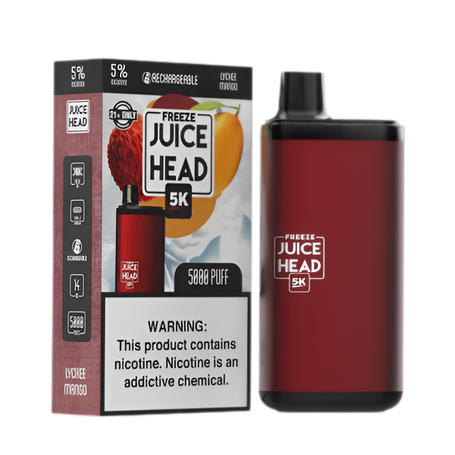 Juice Head 5K Freeze Disposable Vape Lychee Mango Freeze  