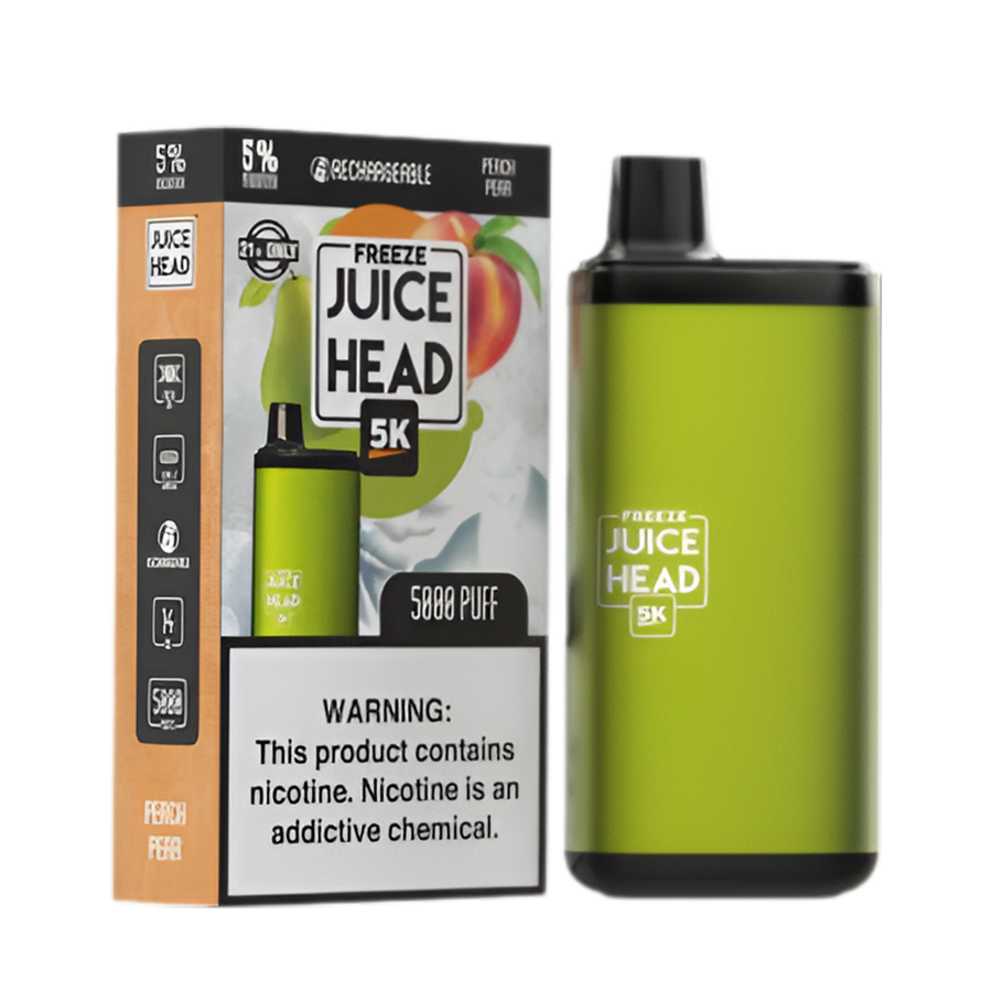 Juice Head 5K Freeze Disposable Vape Peach Pear Freeze  