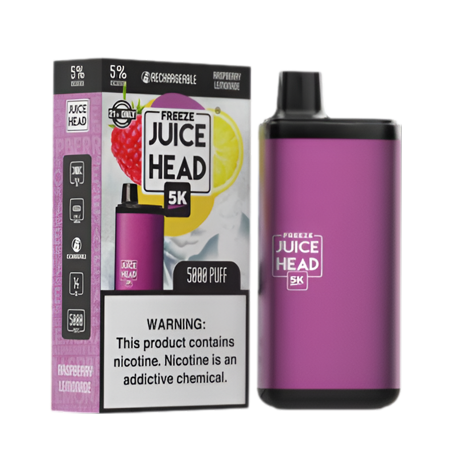 Juice Head 5K Freeze Disposable Vape Raspberry Lemonade Freeze  