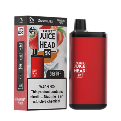 Juice Head 5K Freeze Disposable Vape Strawberry Peach Freeze  