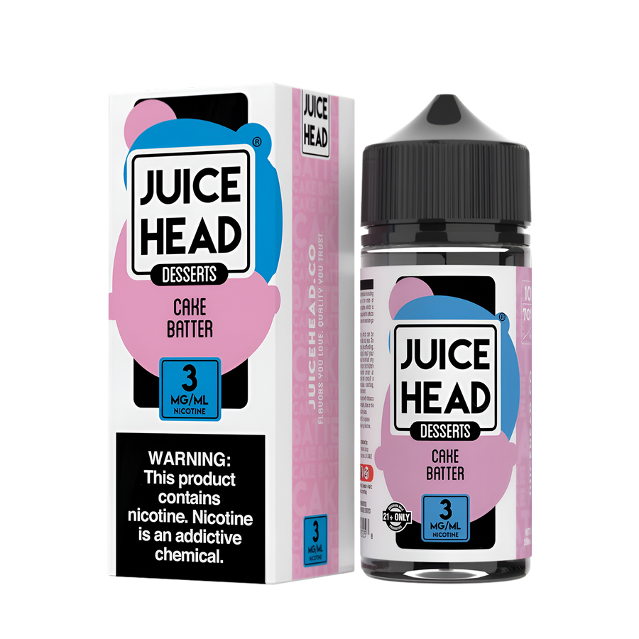 Juice Head ZTN Desserts Freebase Vape Juice 0 Mg Cake Batter 