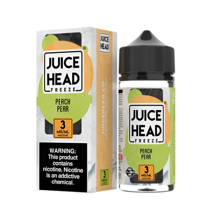 Juice Head Freeze Freebase Vape Juice 0 Mg 100 Ml Peach Pear Freeze