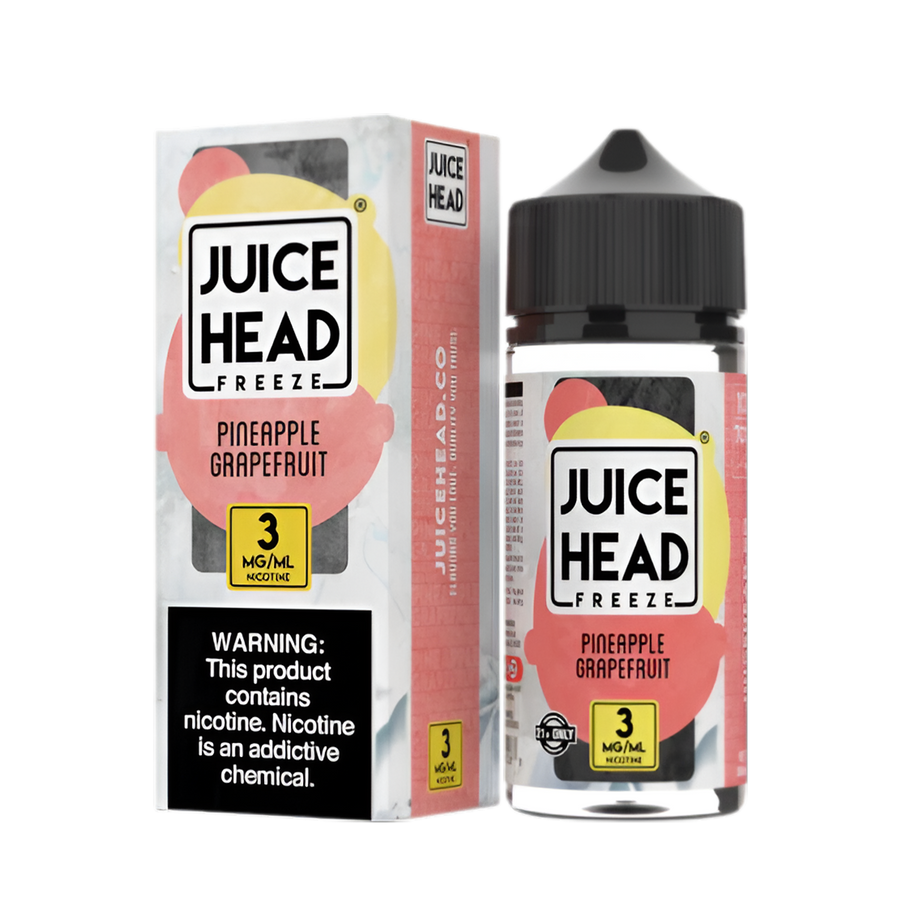 Juice Head Freeze Freebase Vape Juice 0 Mg Pineapple Grapefruit Freeze 