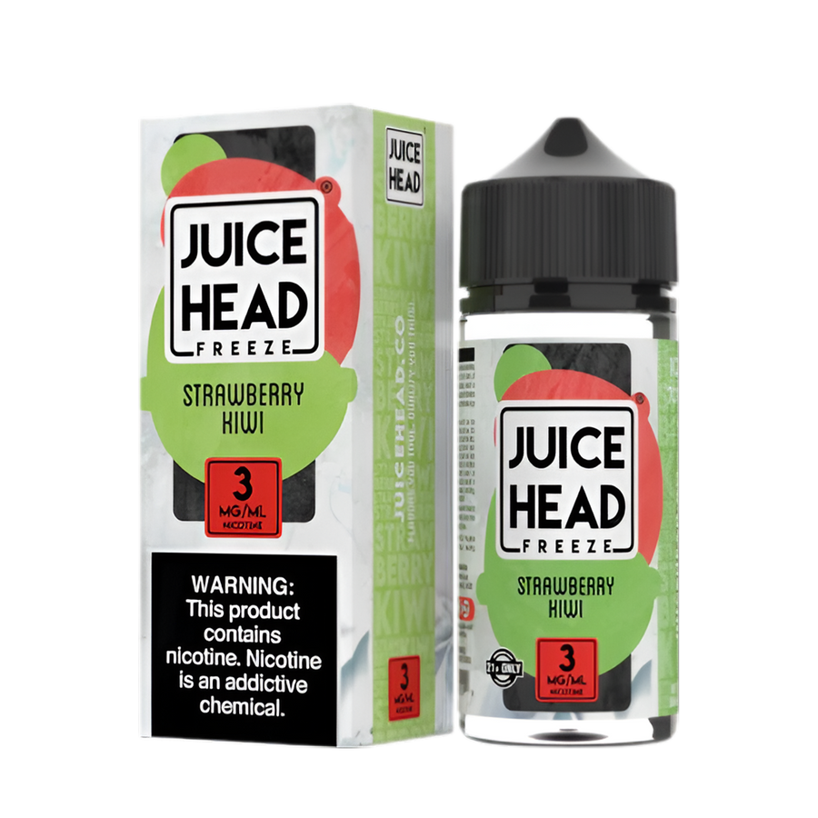 Juice Head Freeze Freebase Vape Juice 0 Mg Strawberry Kiwi Freeze 