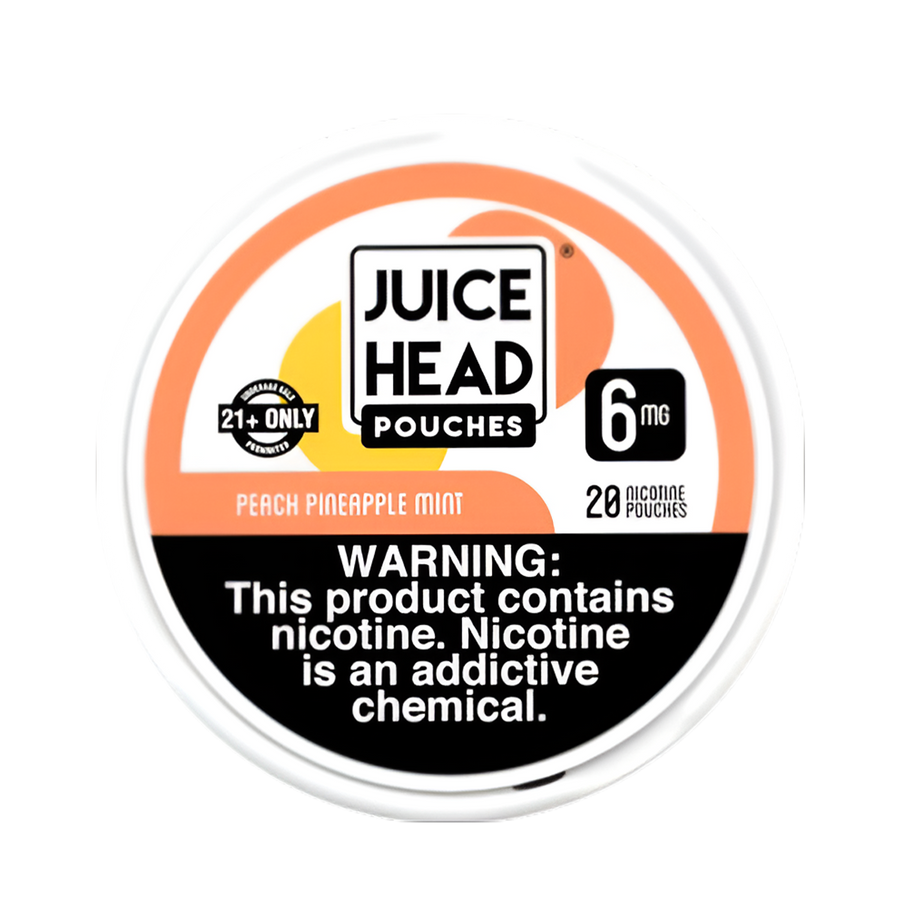 Juice Head Nicotine Pouches 6 Mg 20 Nicotine Punches Peach Pineapple Mint