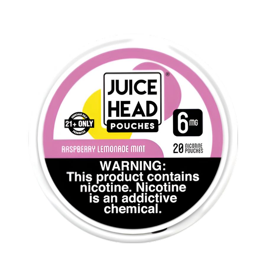 Juice Head Nicotine Pouches 6 Mg 20 Nicotine Punches Raspberry Lemonade Mint