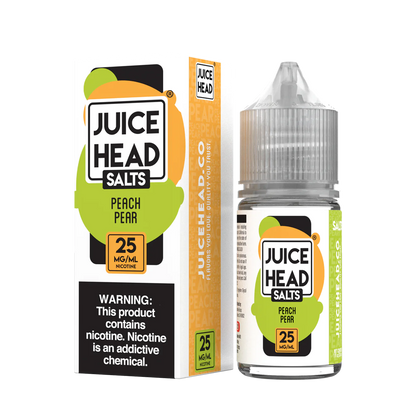 Juice Head Salt Nicotine Vape Juice 25 Mg 30 Ml Peach Pear